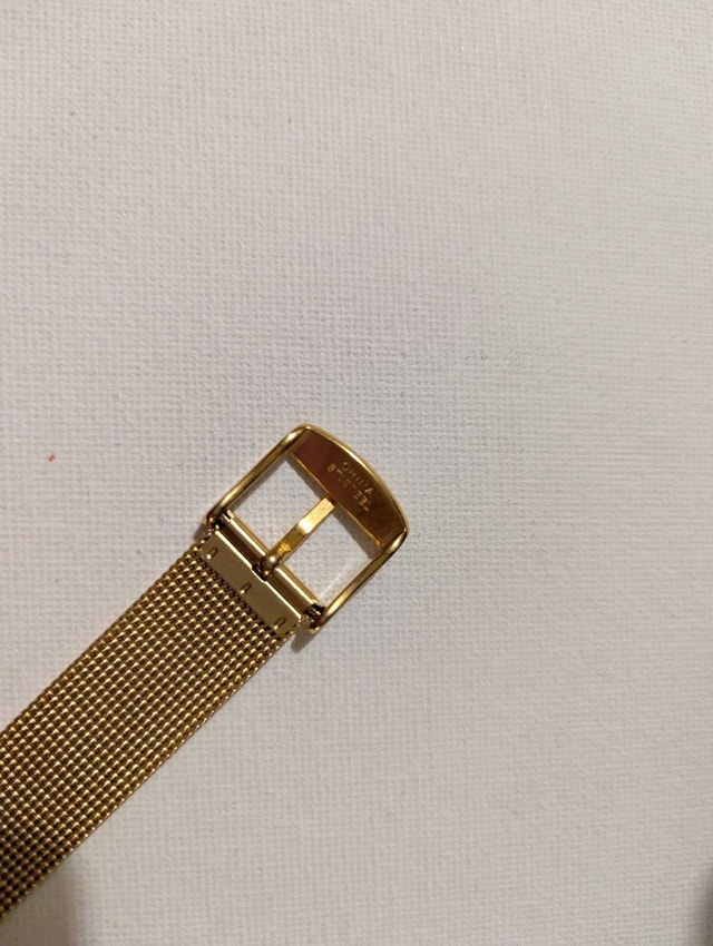 Bracelet Gold Tone w/ Belt Buckle Style Closure - photo 3