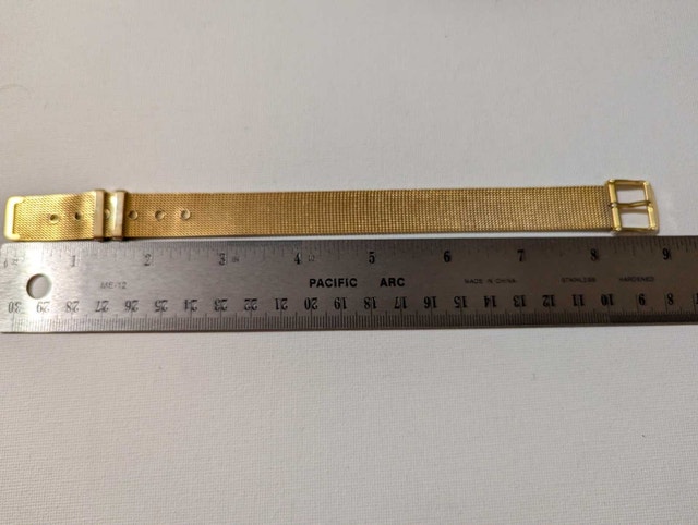 Bracelet Gold Tone w/ Belt Buckle Style Closure - photo 4