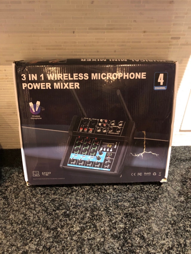 Wireless Microphone Power Mixer