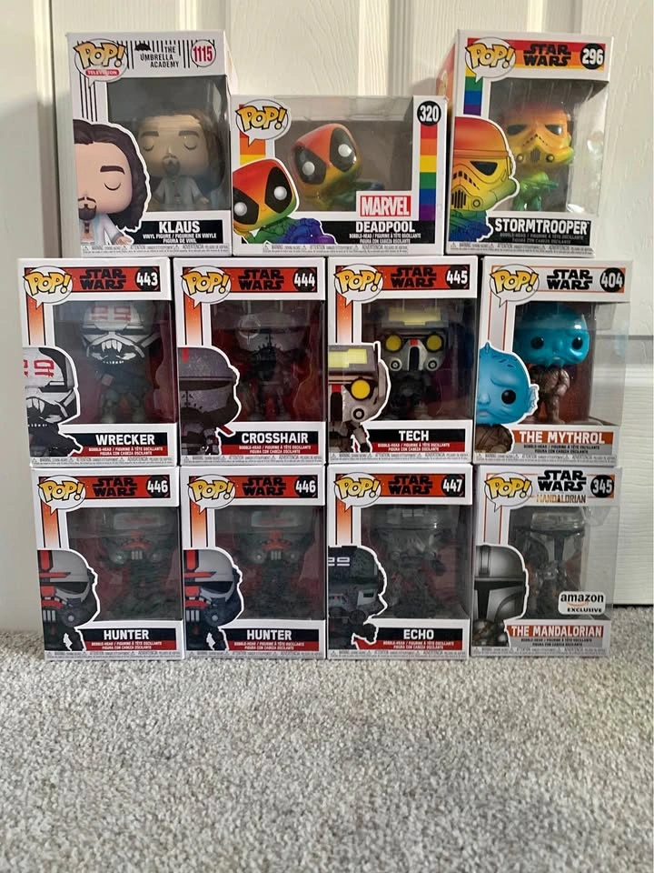 Funko Pop Collection - Star Wars, Marvel, Umbrella Academy