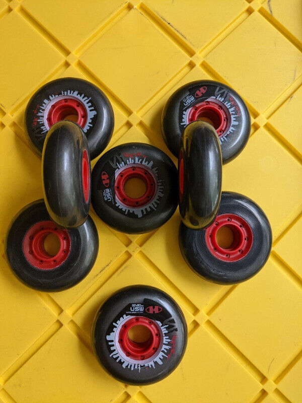 USW Rollerblade, inline skating wheels 80mm 82a