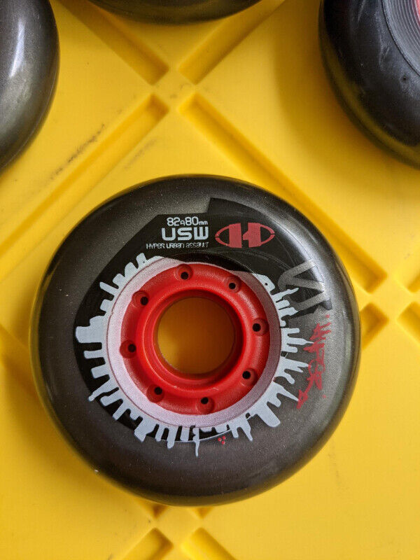 USW Rollerblade, inline skating wheels 80mm 82a - photo 2