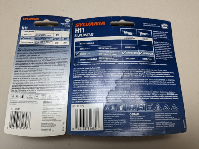 Sylvania H11 SilverStar Halogen Headlight Bulb - photo 2