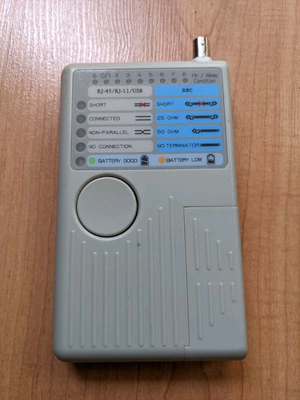 Remote cable tester: USB, RJ45, RJ11, RJ12