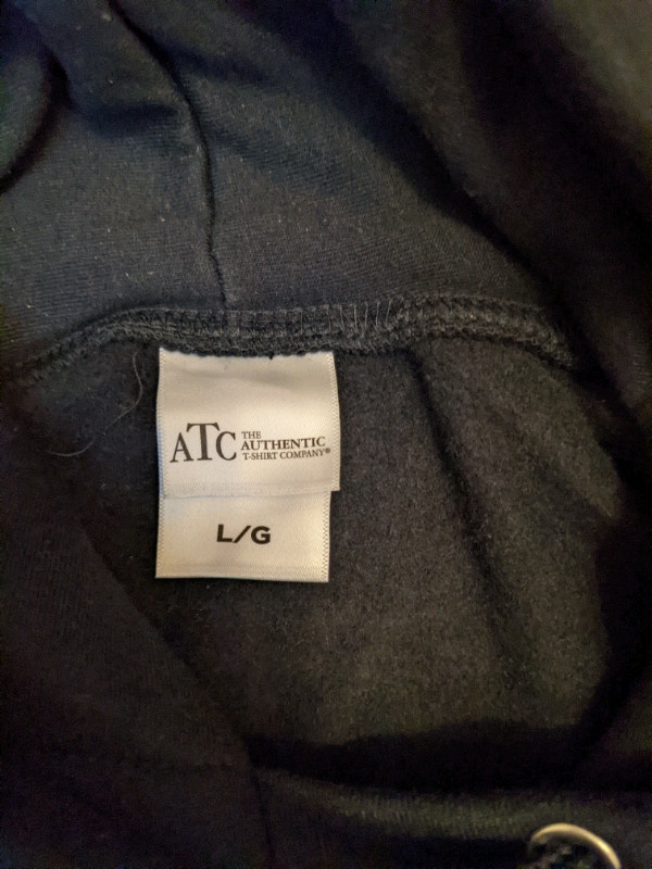 L/G Long sleeve black hoodie (autumn season) - photo 3