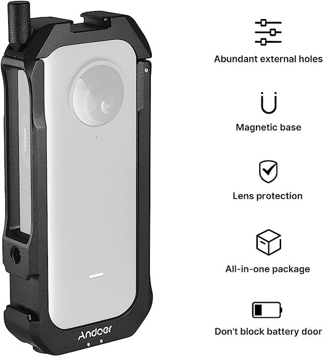 Insta 360 ONE X2 Aluminum Alloy Cage Case Action Camera Rig - photo 2