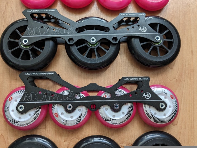 Rollerblading Hybrid Inline skate frame 4x 80mm up to 3x 110mm - photo 3