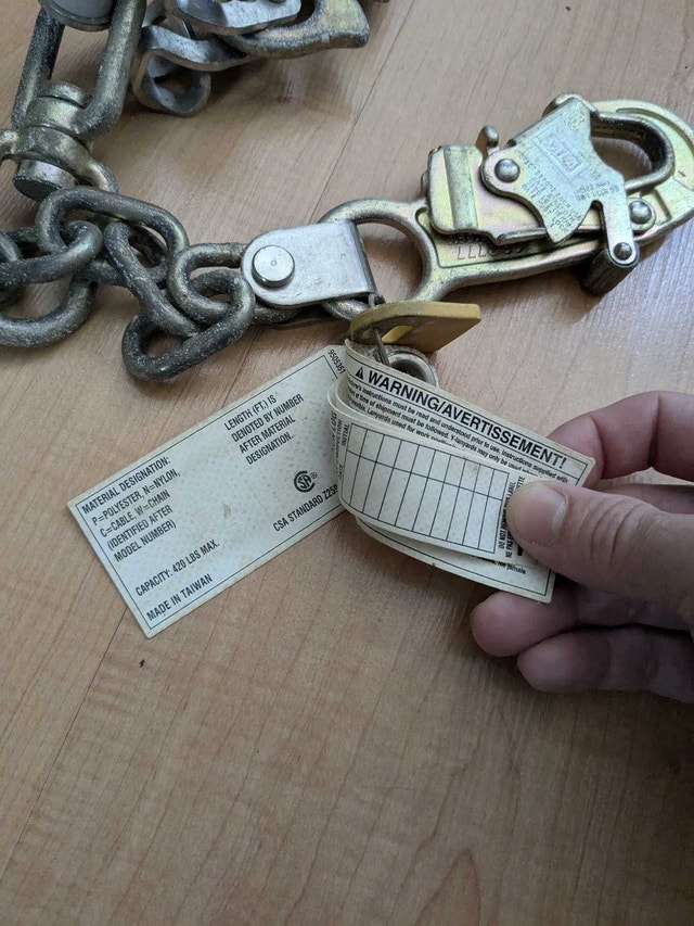 3M™ DBI‑SALA® Chain & Rebar Positioning Lanyard, model 5920201C - photo 2
