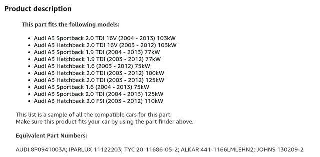 Pair of Audi A3 Headlights (One Free) - photo 2