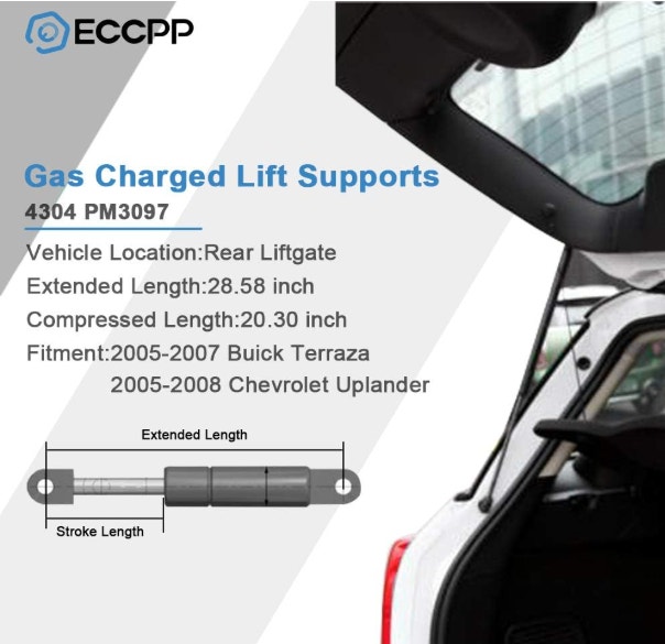 Lift Supports Rear Liftgate Hatch Tailgate Struts - photo 3