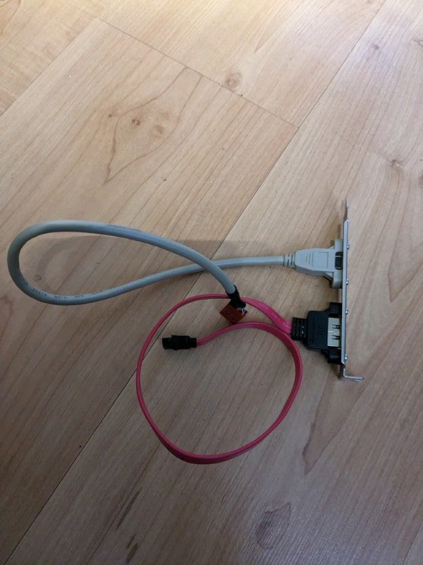 Firewire and SATA Motherboard External Connector Expansion