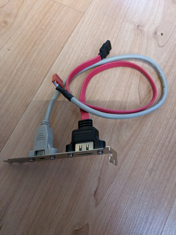 Firewire and SATA Motherboard External Connector Expansion - photo 5