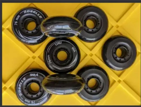 Inline skate Rollerblade wheels 76mm / 90a