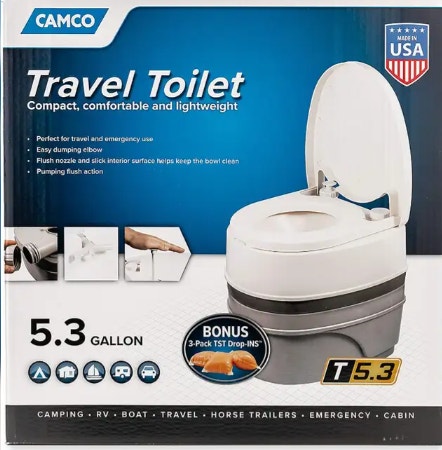 Camco 5.3 gallon portable toilet (RV/Camp life)