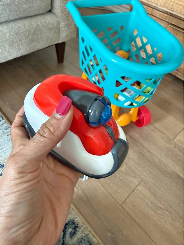 Kids Toy Cash Register Shopping Cart Play Food Set