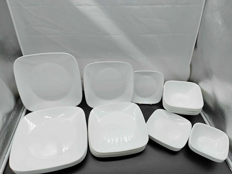 Corelle Square White Dinnerware Set Of 39
