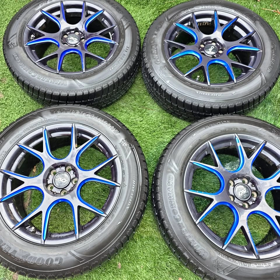 235/60/18 Goodyear Winter Tires with DAI Alloy Rims 5x108