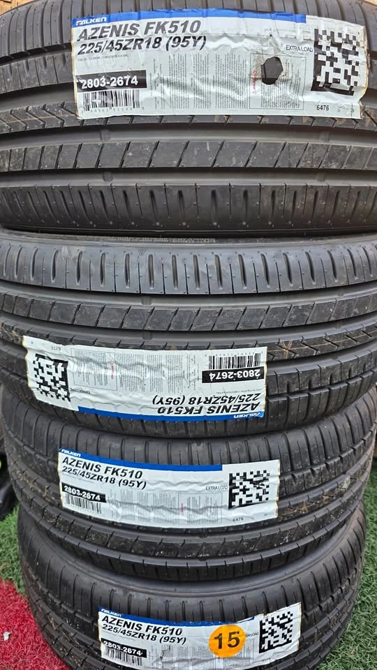 brand new 225/45/18 Falken Azenis Fk510 tires