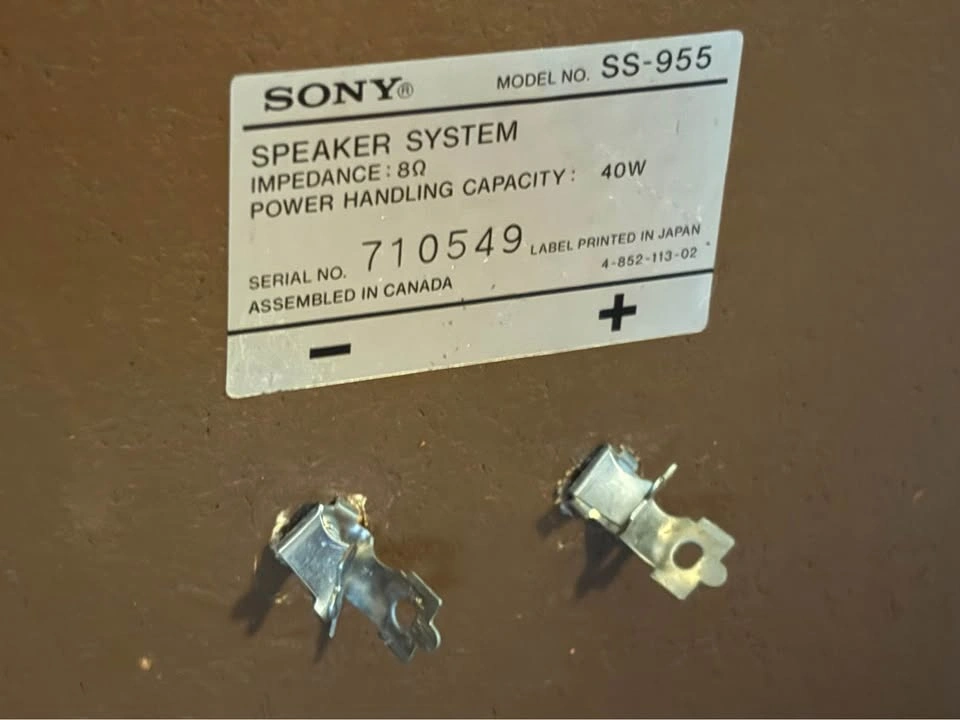 Vintage Mid-70s SONY SS-955 2-Way Speakers (10” Woofer) - photo 4