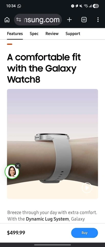 Samsung Galaxy Watch8 (Bluetooth, 40 mm) - photo 3