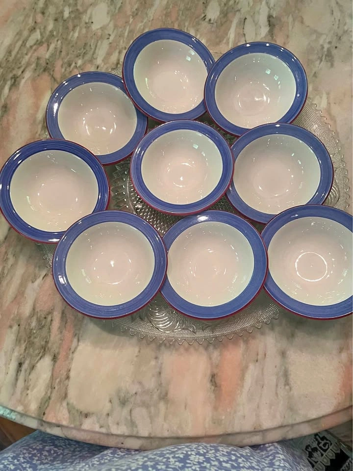 Set of 9 Steelite Intl 5oz Porcelain Bowls