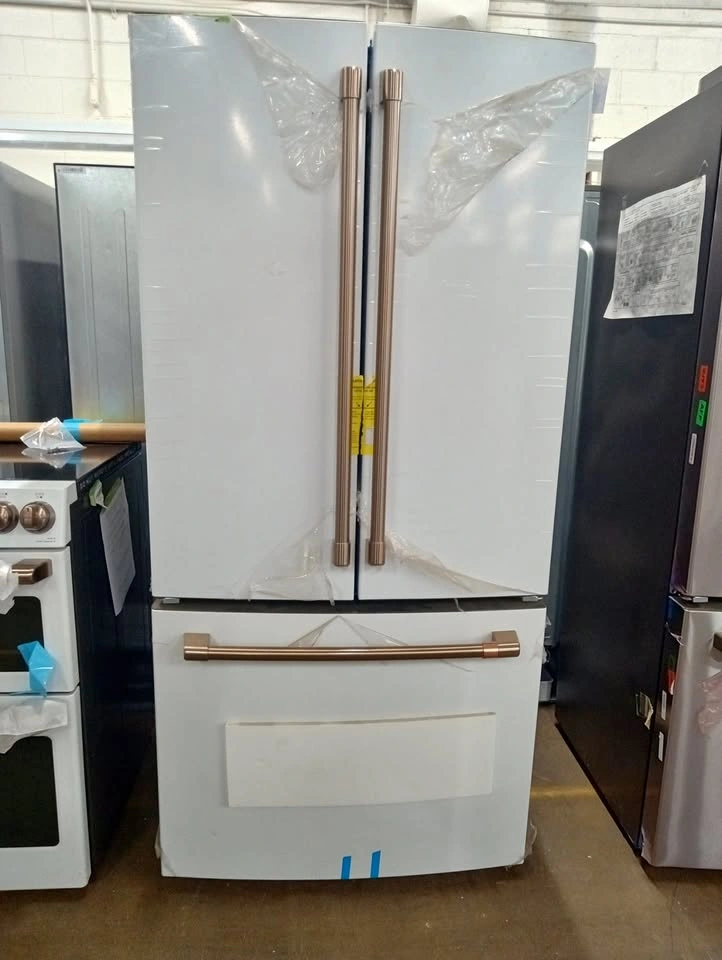 GE WHITE CAFE APPLIANCE SET