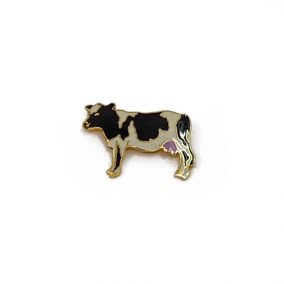 Vintage W. Spear 1987 Cow Enamel Pin