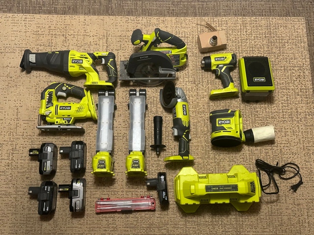 15 piece Ryobi one + tool package