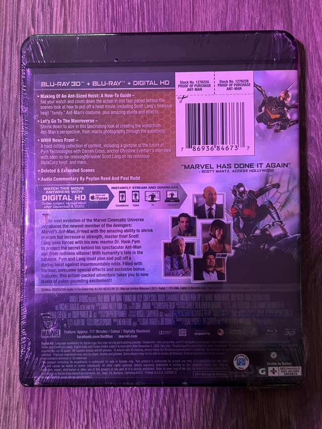 Marvel Ant-Man Blu-ray 3D - photo 2