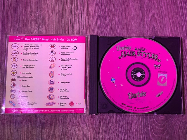 Mattel Barbie Magic Hair Styler CD-ROM - photo 2