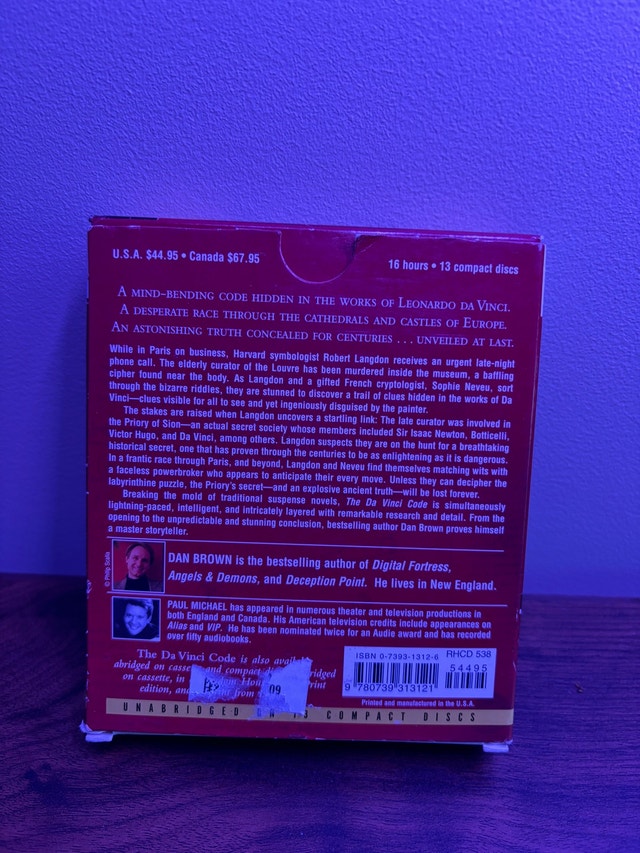 Dan Brown - Da Vinci Code Audiobook - photo 4