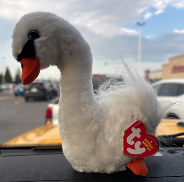 Ty Beanie Baby Gracie The Swan - Rare Vintage Collectible