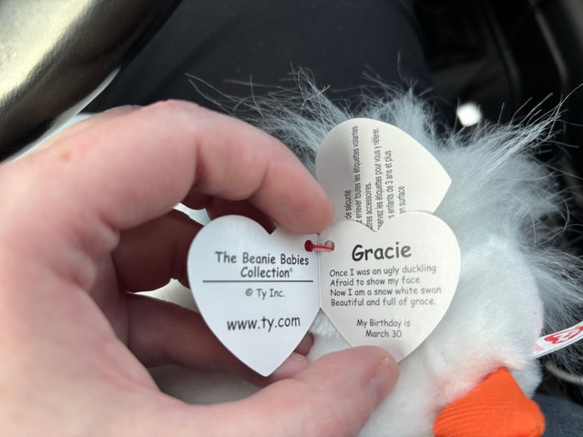 Ty Beanie Baby Gracie The Swan - Rare Vintage Collectible - photo 4