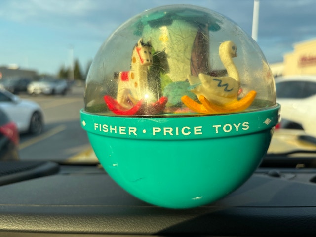 1966 Fisher Price Roly Poly Chime Ball No. 165 - WORKS!