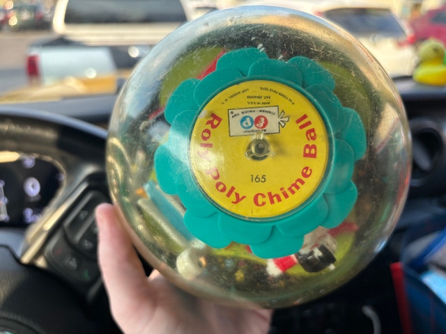 1966 Fisher Price Roly Poly Chime Ball No. 165 - WORKS! - photo 3