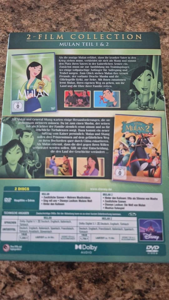 Disney Mulan 2-Film Collection DVD - photo 2
