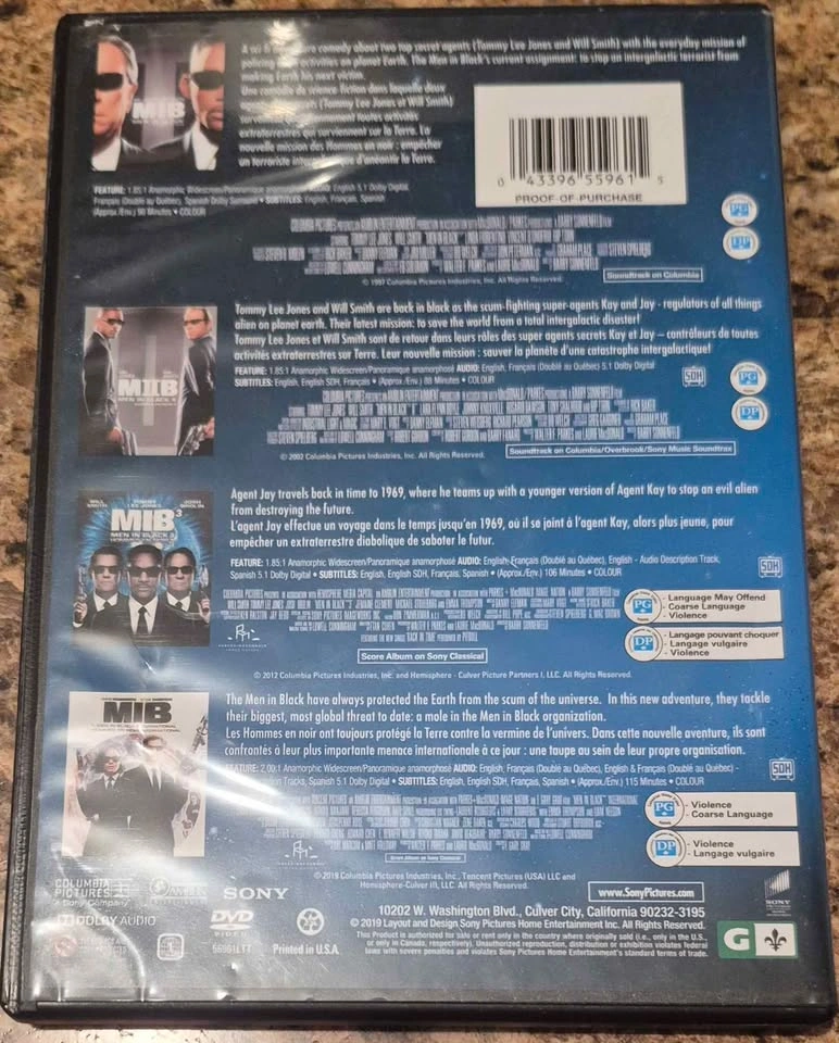 MIB 4-Movie Collection DVD - photo 2