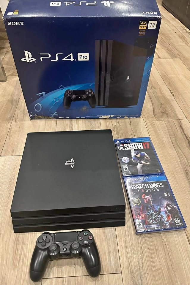 PS4 Pro 1TB with 2 games