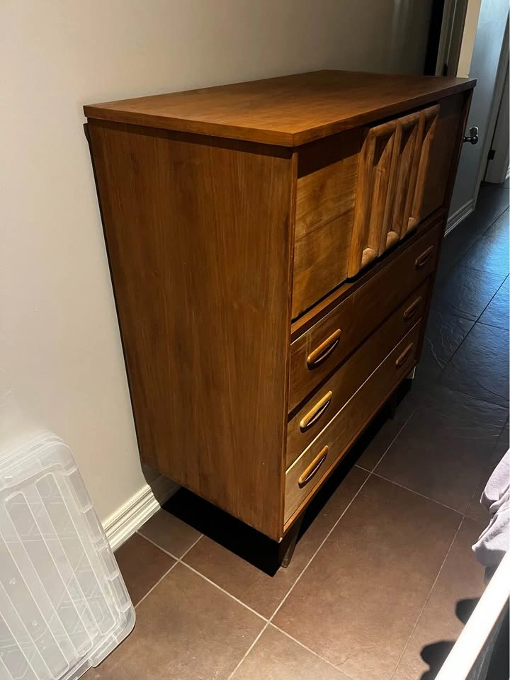 Mid-Century Modern Tallboy Dresser - photo 3