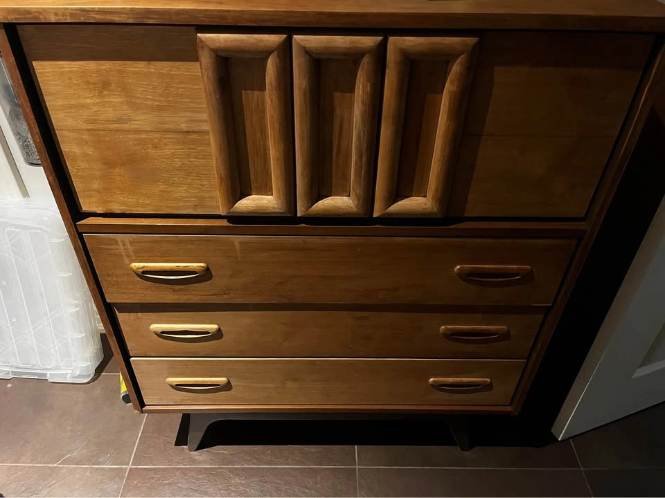 Mid-Century Modern Tallboy Dresser - photo 5
