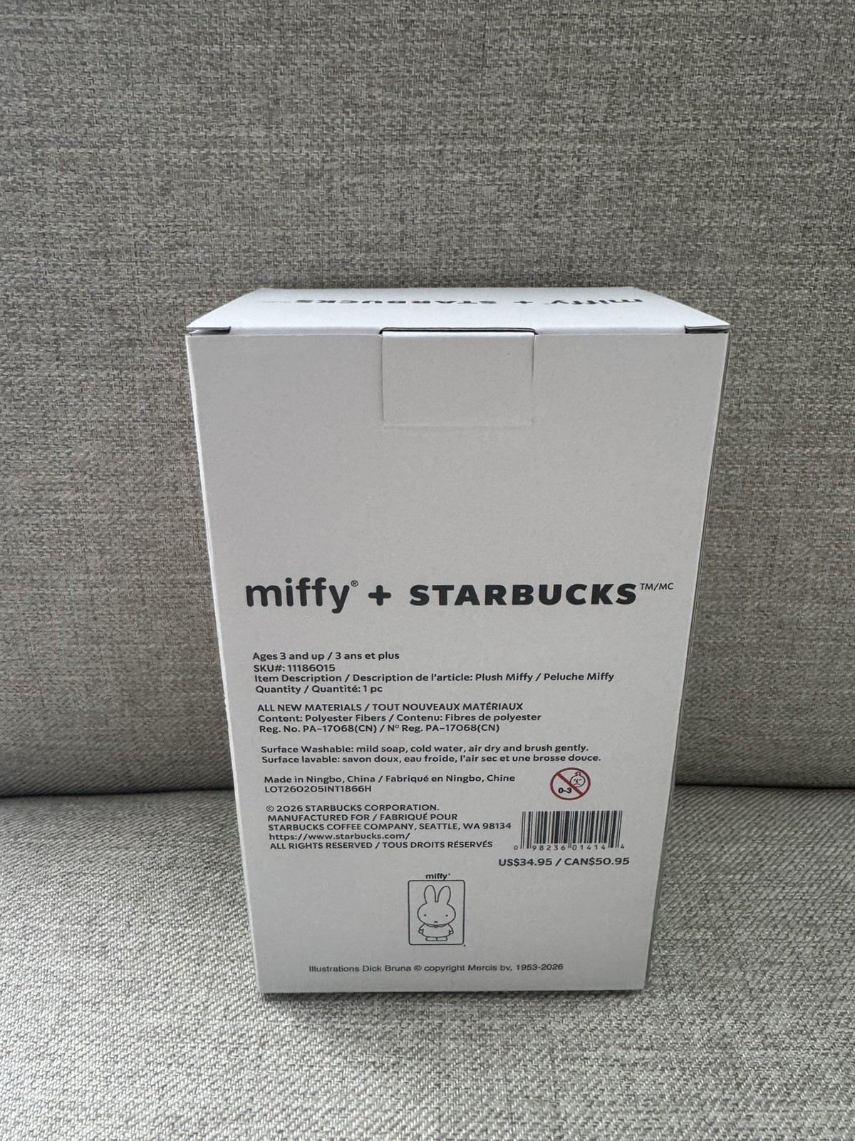 Miffy x Starbucks Plushie- BRAND NEW - photo 2