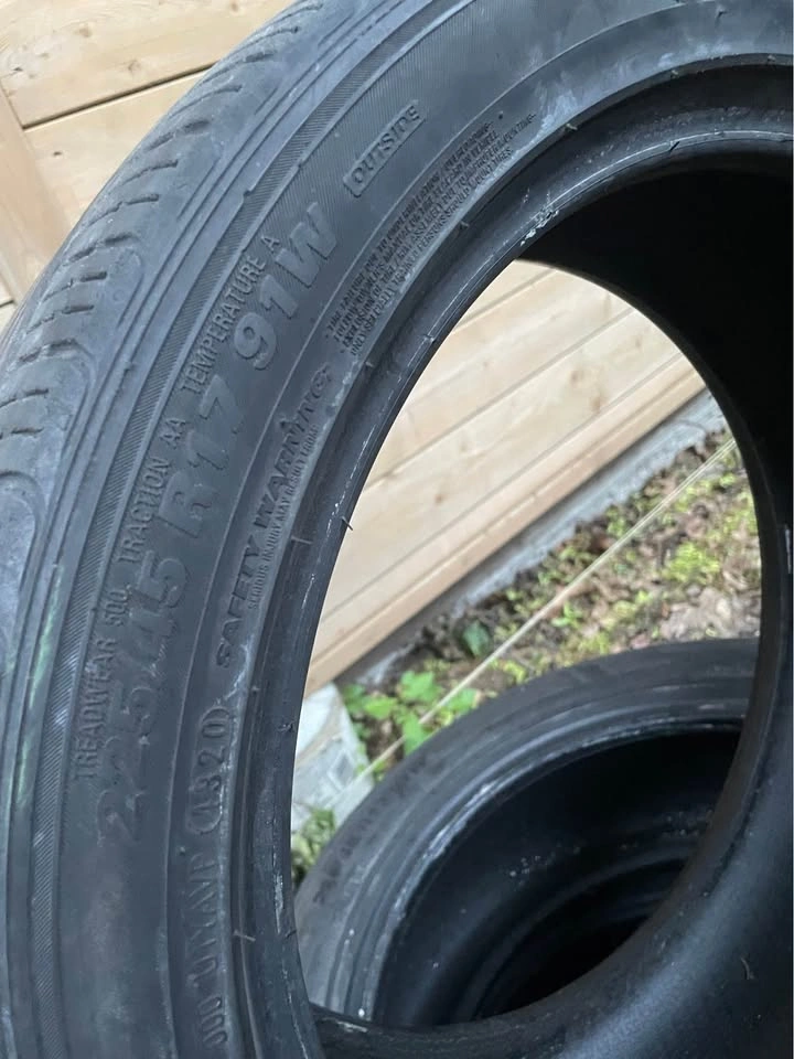 225/45R17 Kumho All Season Tires - 3 Available - photo 3