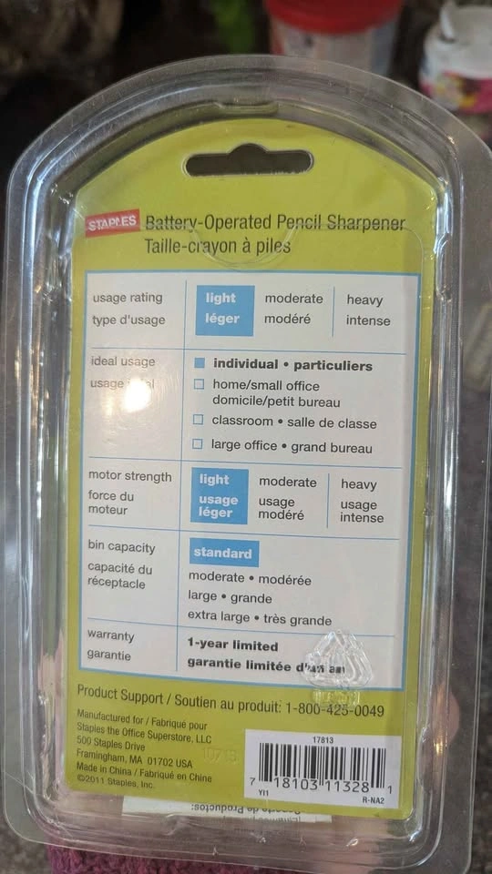 Staples Battery-Operated Pencil Sharpener - photo 2