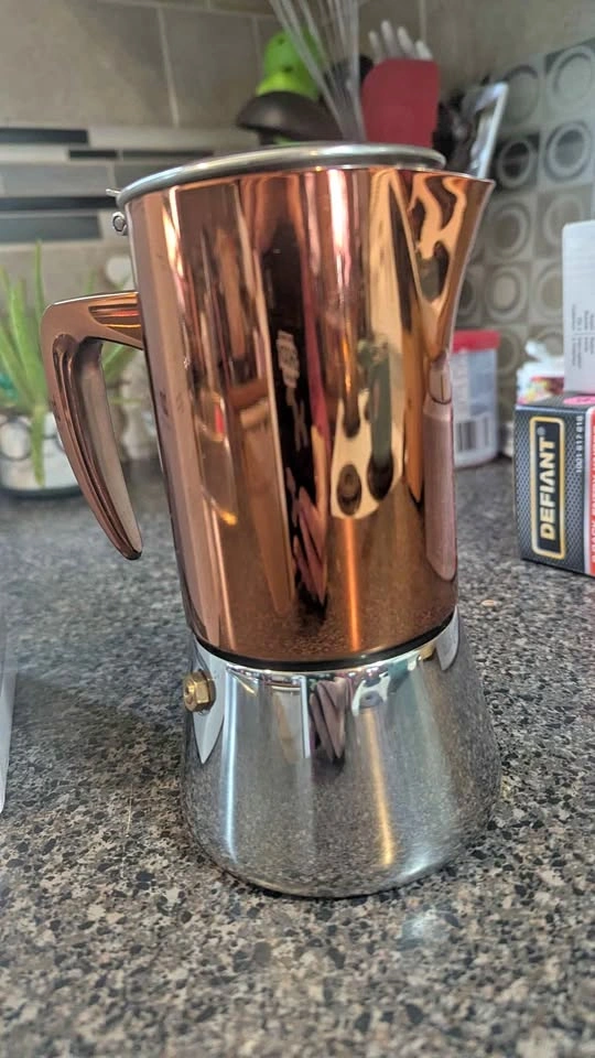 New - Copper Moka Pot - 6.8 oz