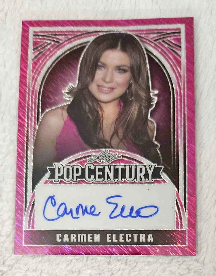 Carmen Electra - 2024 Leaf Metal Pop Century Autograph Purple #1