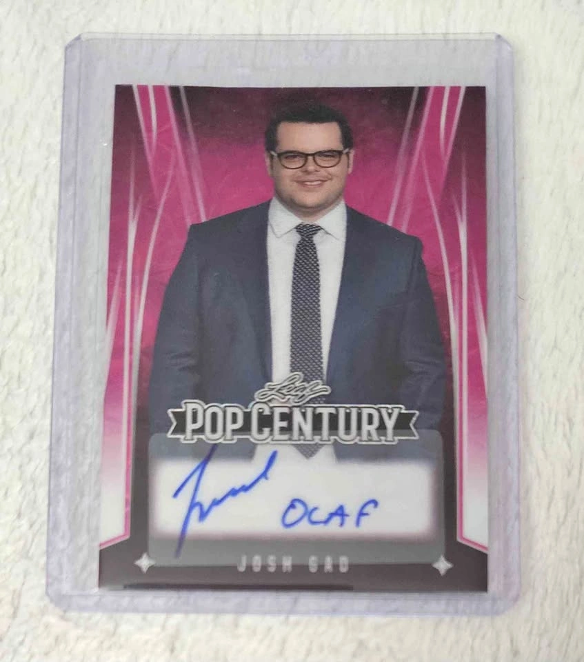 2025 Leaf Pop Century Josh Gad Olaf Autograph Purple #4/5