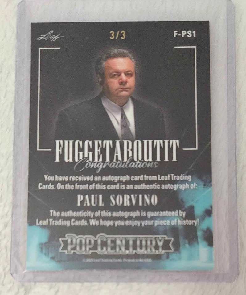 2024 Leaf Metal Pop Century Paul Sorvino Auto #3/3 - photo 2
