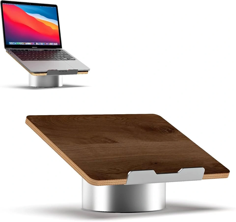 HumanCentric Walnut + Aluminum Laptop Stand / Riser
