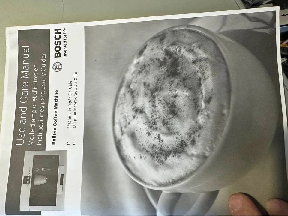 Bosch built in coffee maker