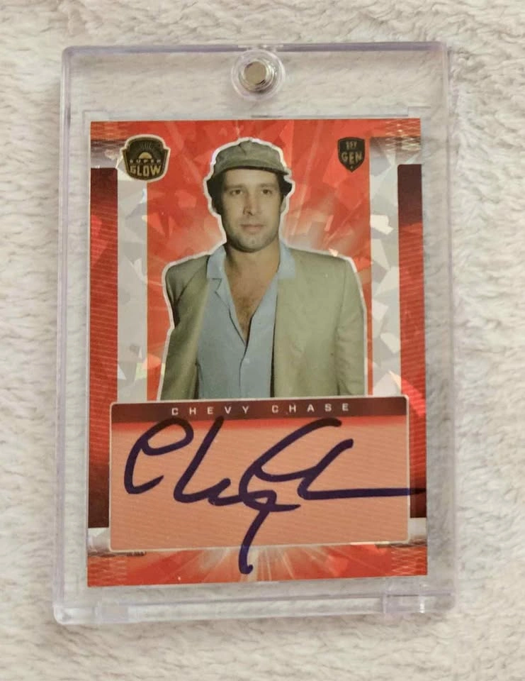 CHEVY CHASE 2021 Super Glow Cracked Ice Red #3/5 Autograph